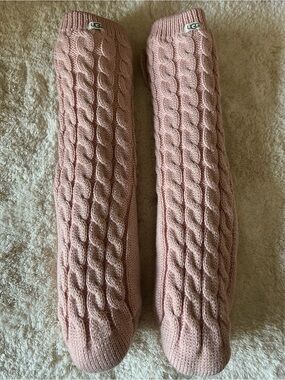 UGG Dusty Rose Cable-Knit Boot Socks